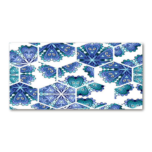 Quadro in vetro acrilico Elementi del mandala