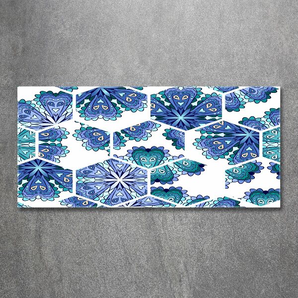 Quadro in vetro acrilico Elementi del mandala