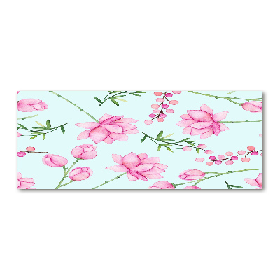 Quadro su vetro acrilico Fiori e bacche