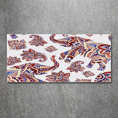 Quadro su vetro acrilico Ornamenti a forma di elefante