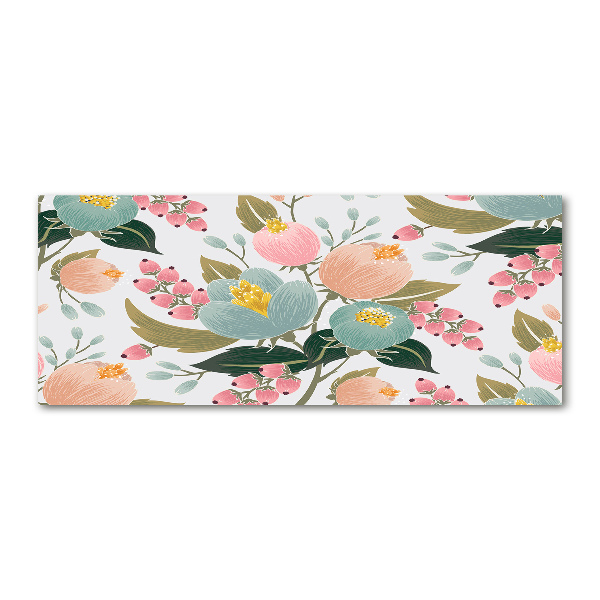 Quadro in vetro acrilico Motivo floreale