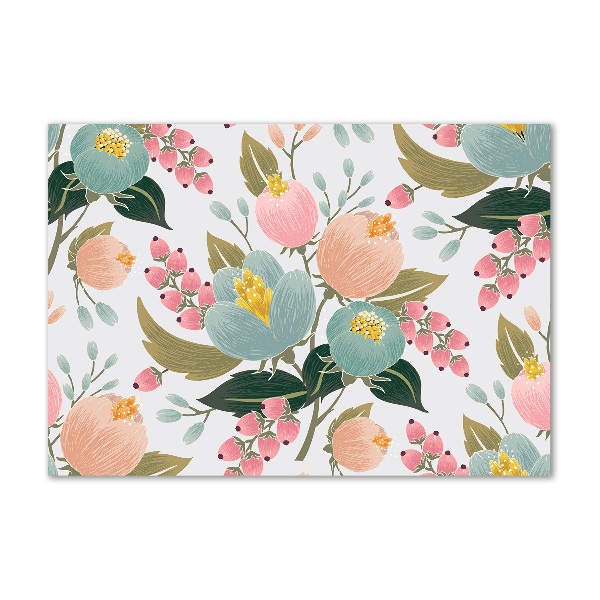 Quadro in vetro acrilico Motivo floreale