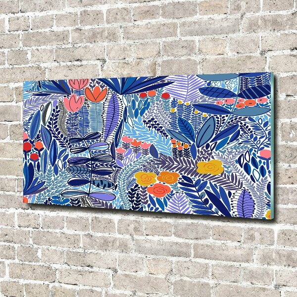 Quadro vetro acrilico Motivo floreale