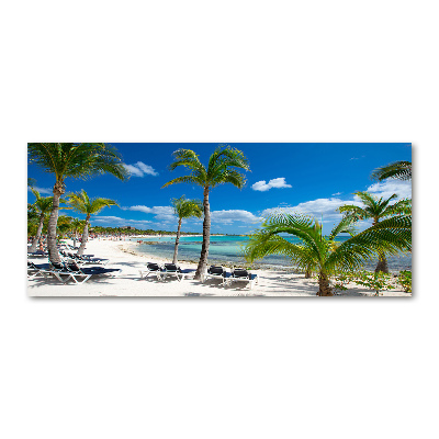 Quadro su vetro acrilico Spiaggia delle Maldive