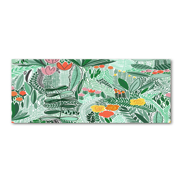 Quadro su vetro acrilico Motivo floreale