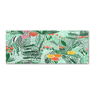 Quadro su vetro acrilico Motivo floreale