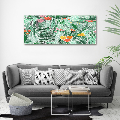 Quadro su vetro acrilico Motivo floreale