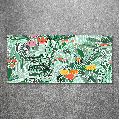 Quadro su vetro acrilico Motivo floreale