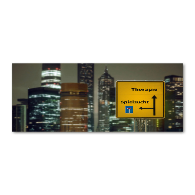 Quadro vetro acrilico Terapia in città