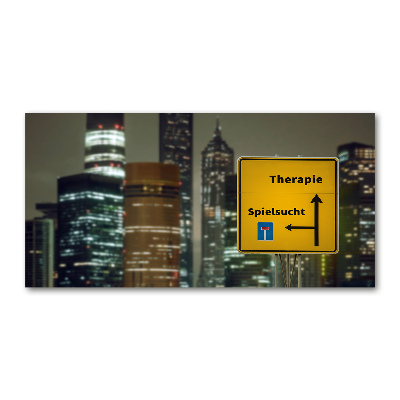 Quadro vetro acrilico Terapia in città