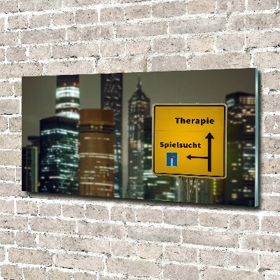 Quadro vetro acrilico Terapia in città