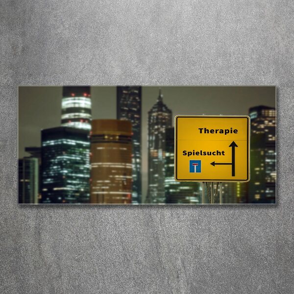 Quadro vetro acrilico Terapia in città