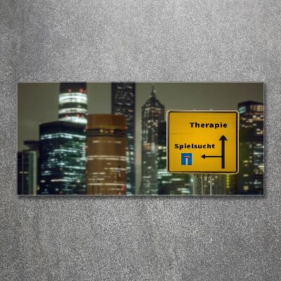 Quadro vetro acrilico Terapia in città