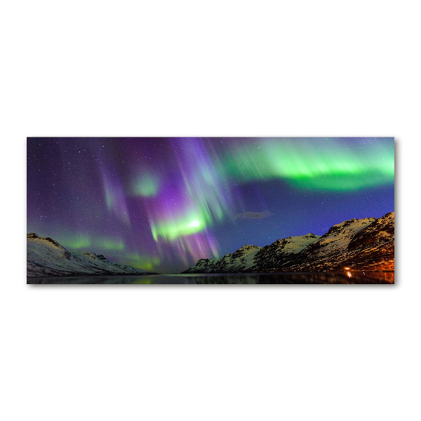 Quadro in vetro acrilico Aurora boreale