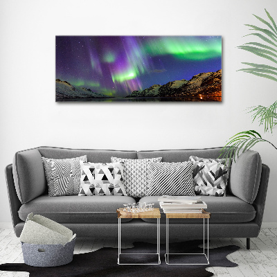 Quadro in vetro acrilico Aurora boreale