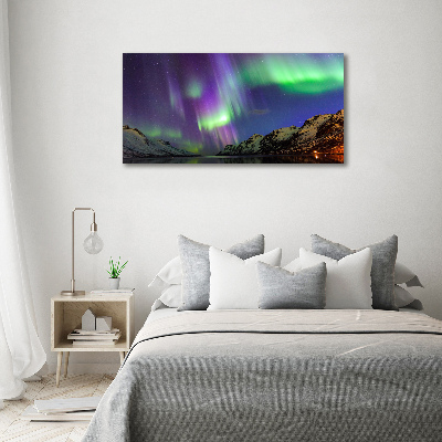Quadro in vetro acrilico Aurora boreale