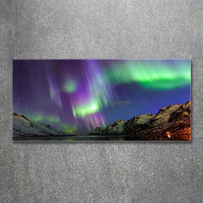 Quadro in vetro acrilico Aurora boreale