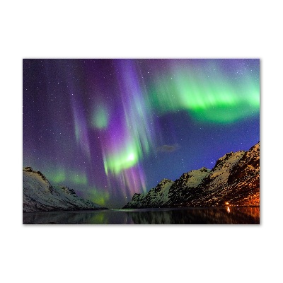 Quadro in vetro acrilico Aurora boreale