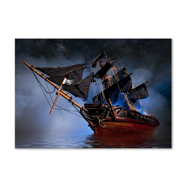 Quadro vetro acrilico Nave pirata