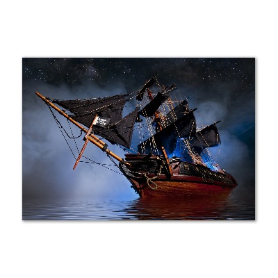 Quadro vetro acrilico Nave pirata