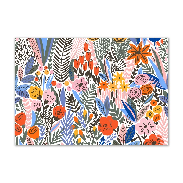 Quadro vetro acrilico Motivo floreale