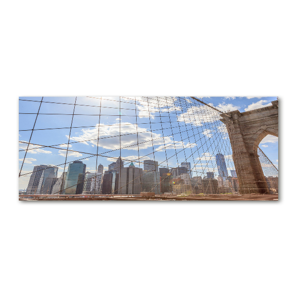 Quadro su vetro acrilico Ponte di New York