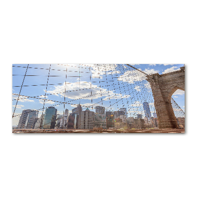 Quadro su vetro acrilico Ponte di New York