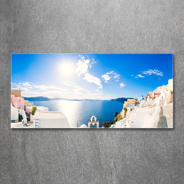 Quadro in vetro acrilico Santorini, Grecia