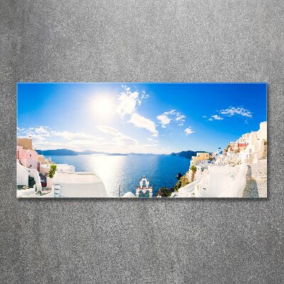 Quadro in vetro acrilico Santorini, Grecia