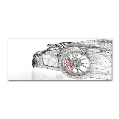 Quadro su vetro acrilico Rete per auto