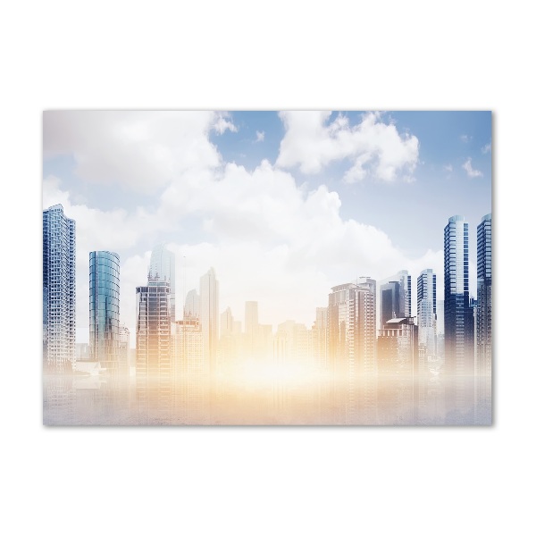 Quadro in vetro acrilico Grattacieli