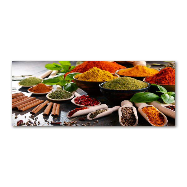 Quadro vetro acrilico Spezie colorate