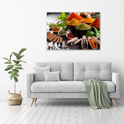 Quadro vetro acrilico Spezie colorate