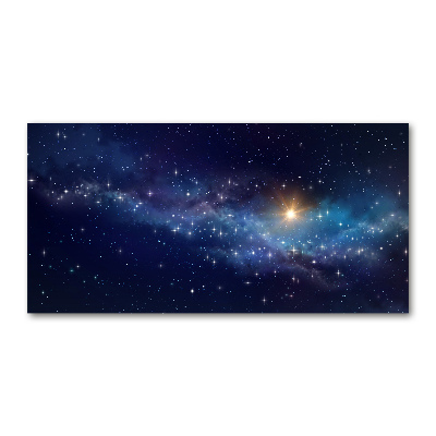 Quadro su vetro acrilico Galassia