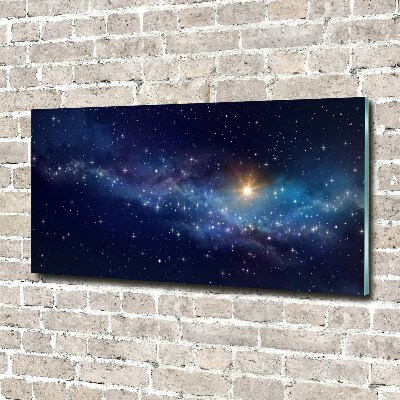 Quadro su vetro acrilico Galassia