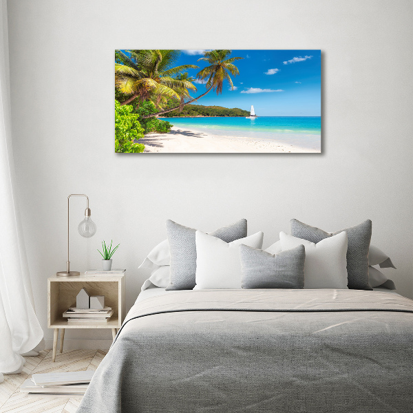 Quadro su vetro acrilico Spiaggia tropicale