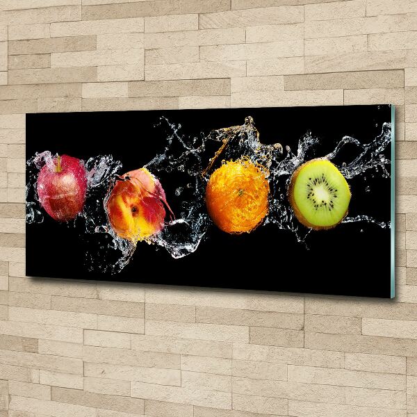 Quadro vetro acrilico Frutta e acqua