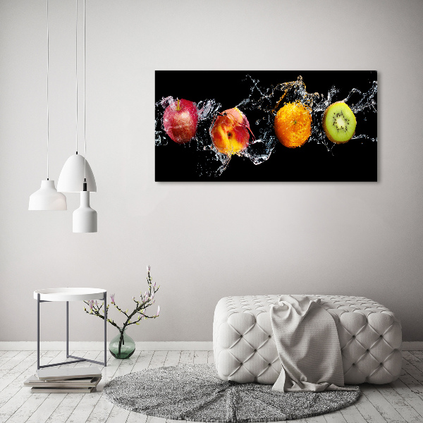 Quadro vetro acrilico Frutta e acqua