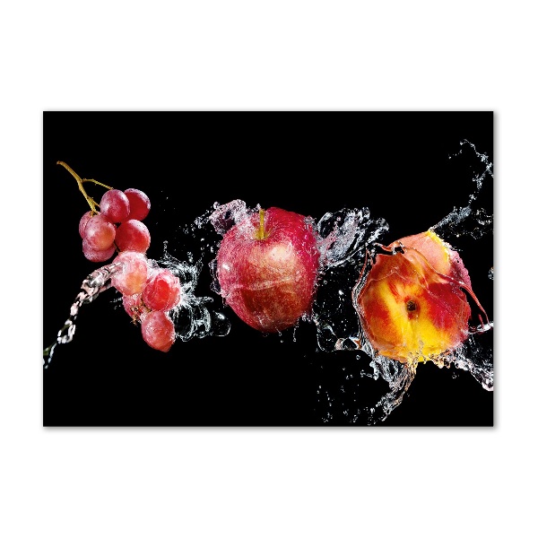 Quadro vetro acrilico Frutta e acqua