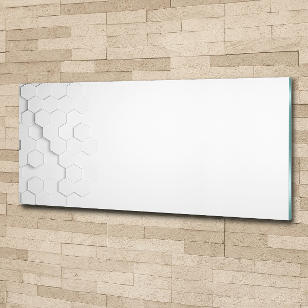 Quadro vetro acrilico Sfondo esagonale