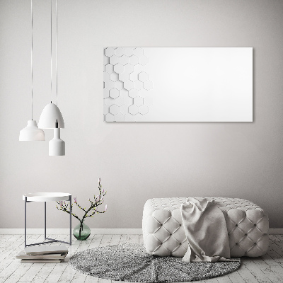Quadro vetro acrilico Sfondo esagonale