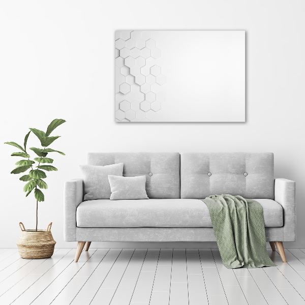 Quadro vetro acrilico Sfondo esagonale