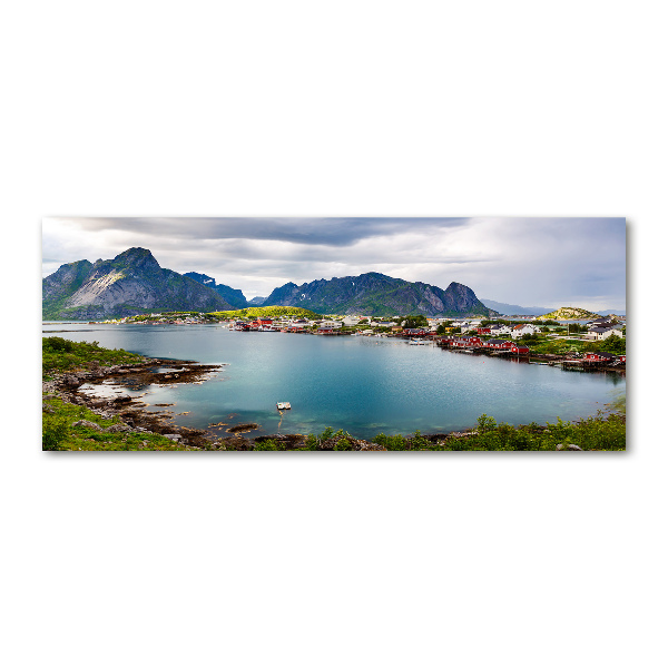 Quadro in vetro acrilico Isole Lofoten in Norvegia
