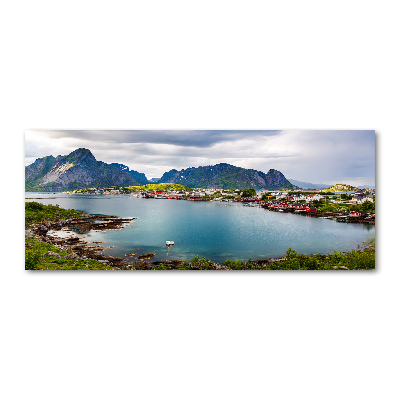 Quadro in vetro acrilico Isole Lofoten in Norvegia
