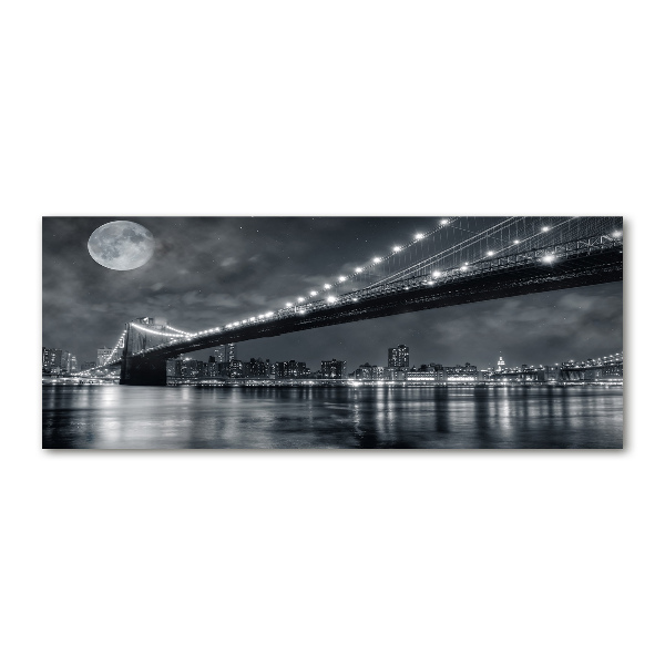 Quadro vetro acrilico Ponte di Brooklyn