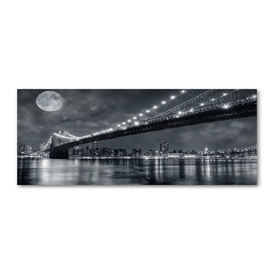 Quadro vetro acrilico Ponte di Brooklyn