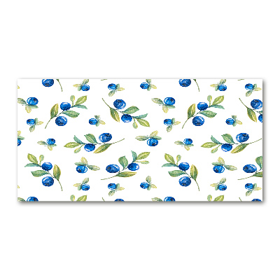 Quadro su vetro acrilico Mirtilli