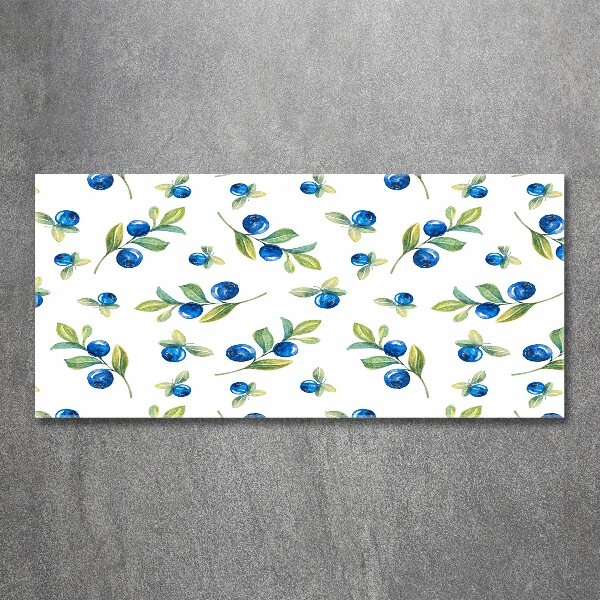 Quadro su vetro acrilico Mirtilli