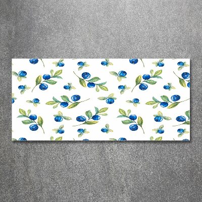 Quadro su vetro acrilico Mirtilli