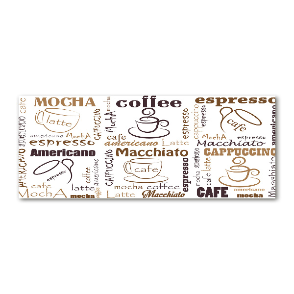 Quadro vetro acrilico È ora del caffè